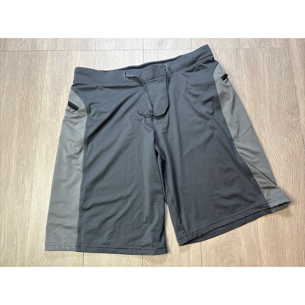 HYLETE Performance Shorts Men's Large ? Gray Active Running Zip‎ Pockets